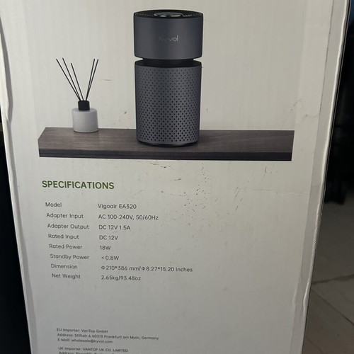 Kyvol Air Purifier new with all accessories