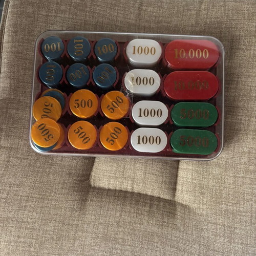 Vintage Poker Chips Set by Didatto like new