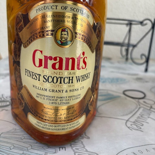 Grants Scotch whisky 1.875lt sealed