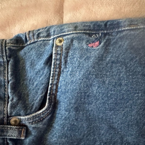 Zara kids' jeans with Stich used, size 11-12 years