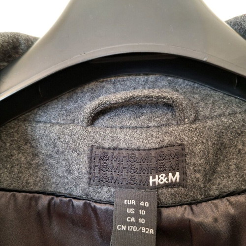 H&M women's coat like new, gray, size 40