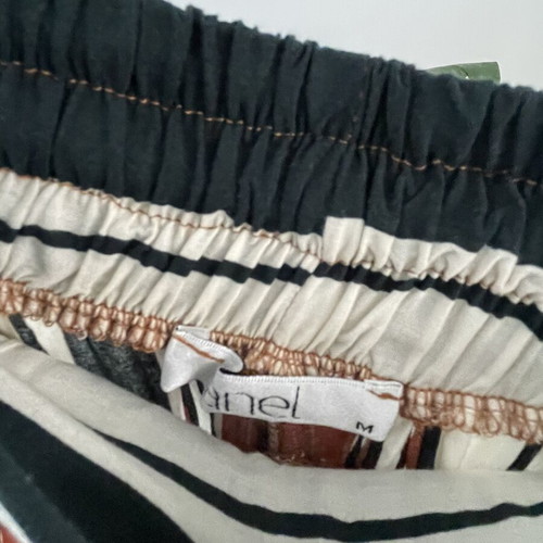 Anel striped zip culottes with elastic waist, like new, colorful