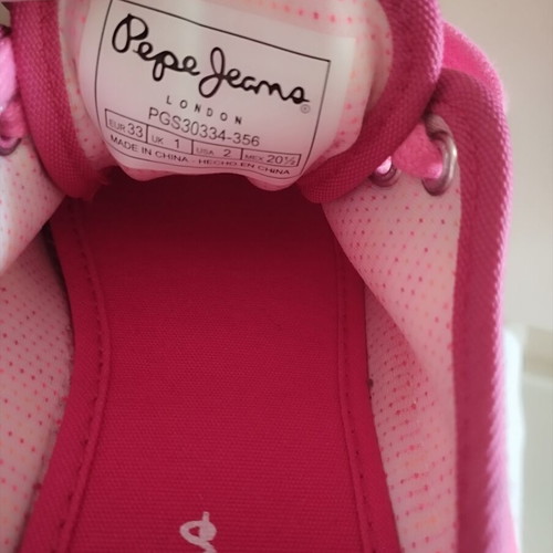 Pepe Jeans Pink Kids Sneakers New Size 33