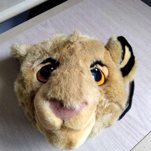 Vintage Simba Plush Backpack and Simba Head Coin Purse like new