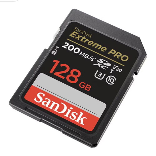 SanDisk 128GB SD Card new, box pack
