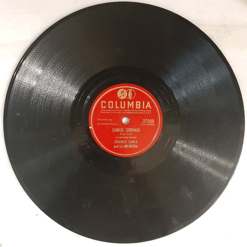 Latin 78 rpm record Frankie Carle used, foxtrot