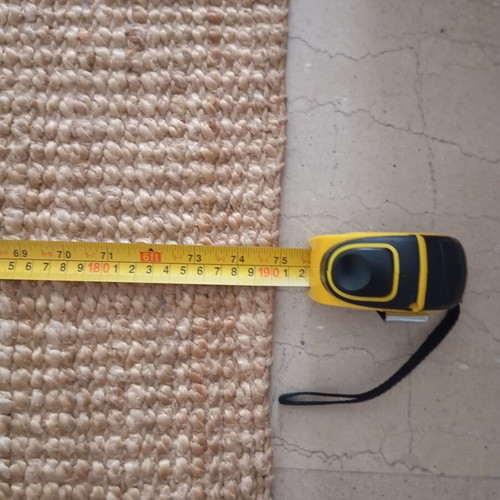 Jute rug 2x3 meters, natural fiber