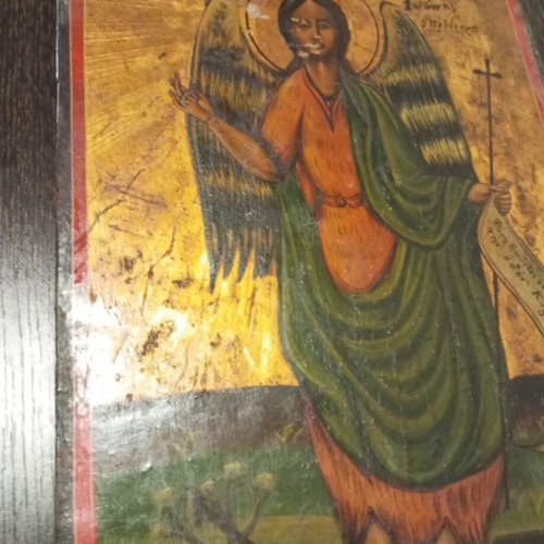 Icon of Saint John the Baptist used, 30×22 cm, over 100 years old