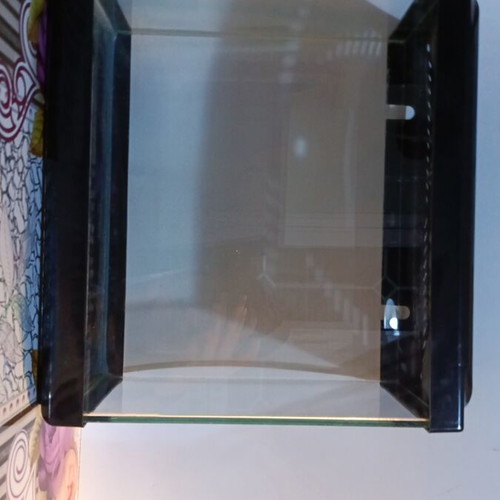 Aquarium 15 liters used with filter, food, and health bottles