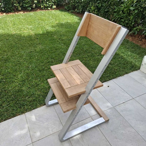 Childhome Evolu high chair like new, teak wood and metal