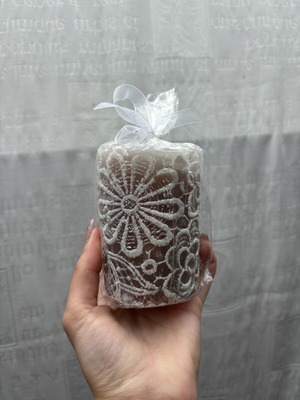 Decorative unscented candle new from Jumbo