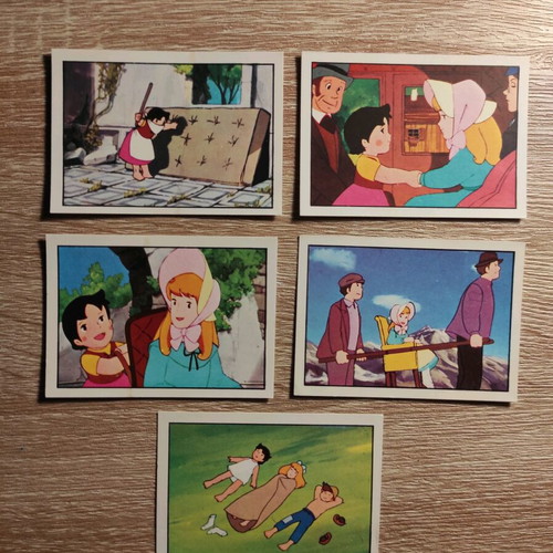 Panini Heidi 1979-1980 stickers used, pack of 13