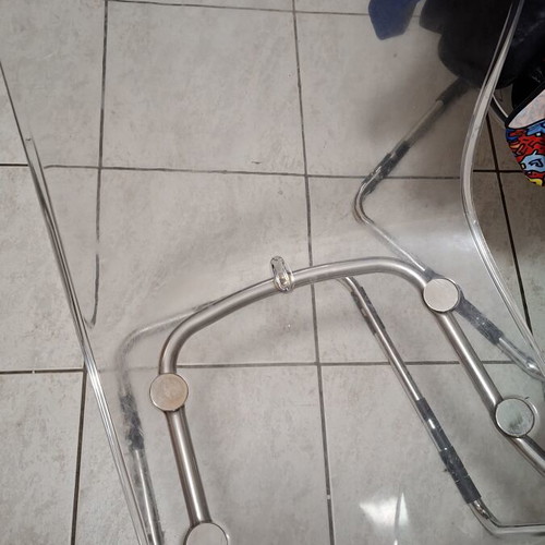 IKEA Tobias chairs set of 4 used with plastic scratches