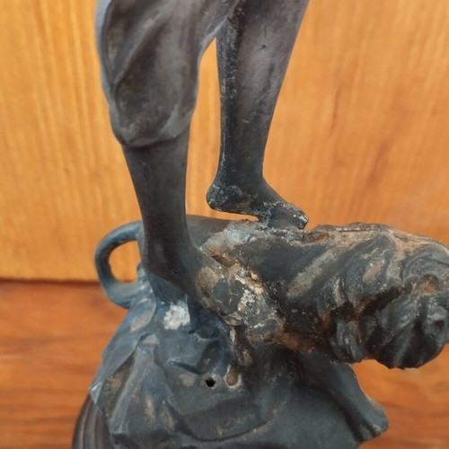 Metal figurine, approximately 35 cm tall