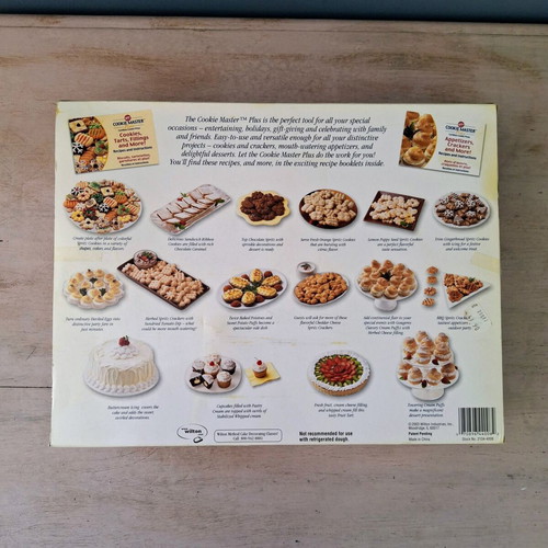 Wilton Cookie Master Plus Electric Cookie Press Vintage Complete Set