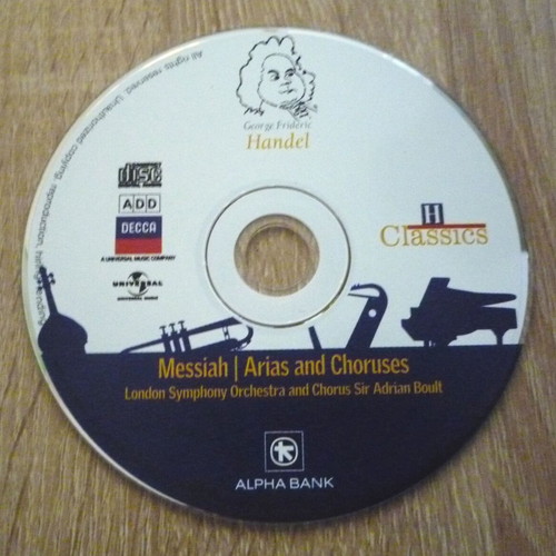 Messiah Arias & Choruses CD used, classical