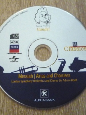 Messiah Arias & Choruses CD used, classical