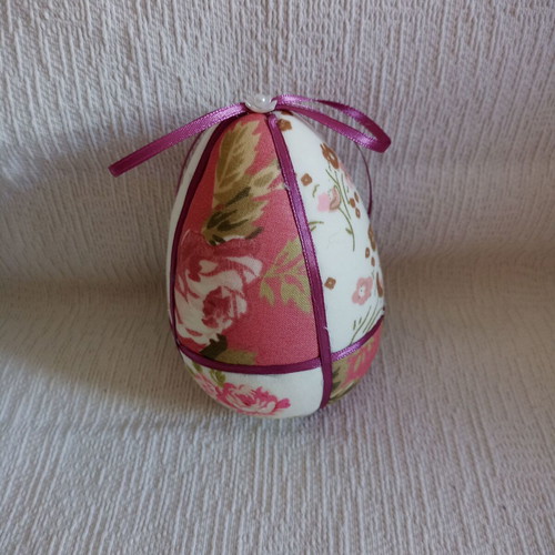 Decorative egg mix and match pink fuchsia floral used