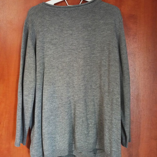 Bodyflirt sweatshirt like new, size 52/54, gray with silver detail