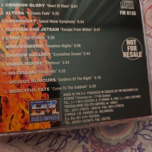 Metal in Flames CD collection like new, metal