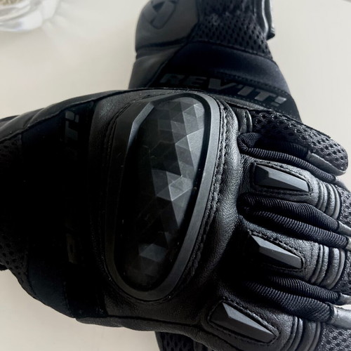 Dirt 4 Ladies Black FGS208 Rev'It Summer Motorcycle Gloves like new