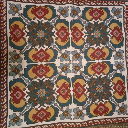 Embroidered tablecloth like new with fine stitching and beautiful colors