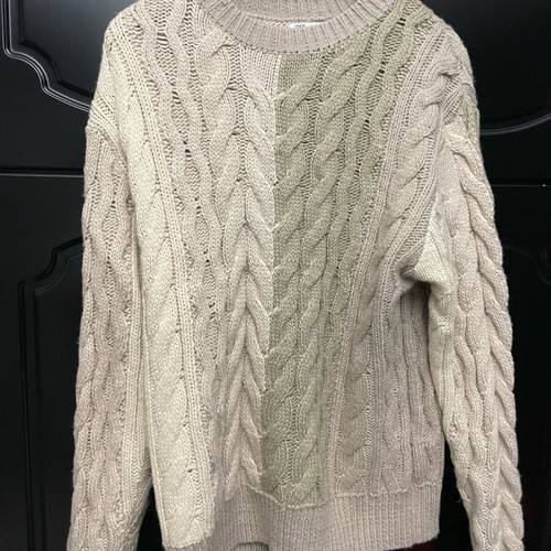 Zara knitted pullover like new in brown and beige colors