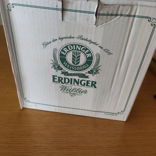 Erdinger Weissbier glass set 6 pieces 0.33L new