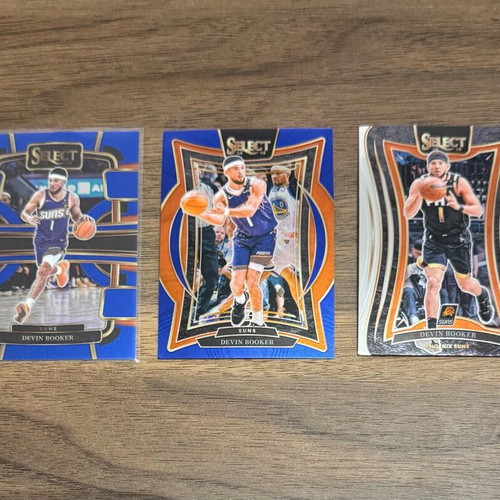 2024-25 Panini Select Basketball Devin Booker lot of 3 cards like new