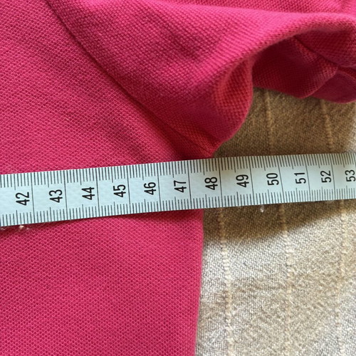 UNIQLO Magenta Pink Pique Polo Shirt Women Size L 100% Cotton