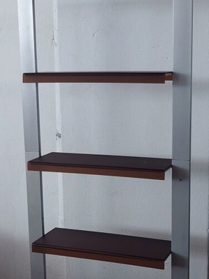 Product display stand with shelves, industrial professional