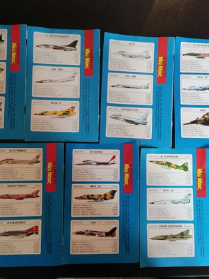 Mickey Mouse collectible stickers (fighter planes) like new, pack of 21