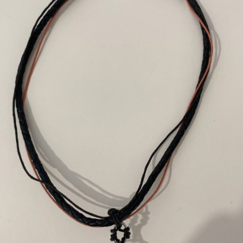 Handmade necklace with coral elements like new