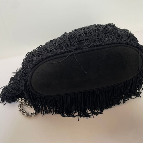 Christian Louboutin crossbody suede bag like new, black