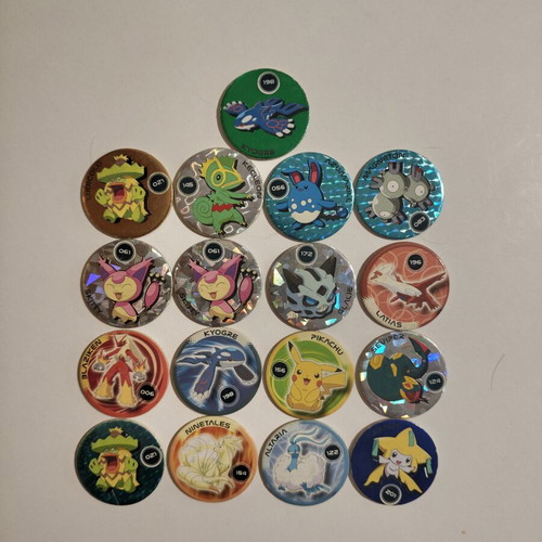Pokémon Pickers Collector's Lot 17 pieces like new, rare Kyogre Metallic & Prism