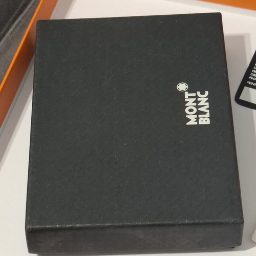 Montblanc Meisterstück δερμάτινο μπρελόκ κλειδιών μαύρο και χρυσό