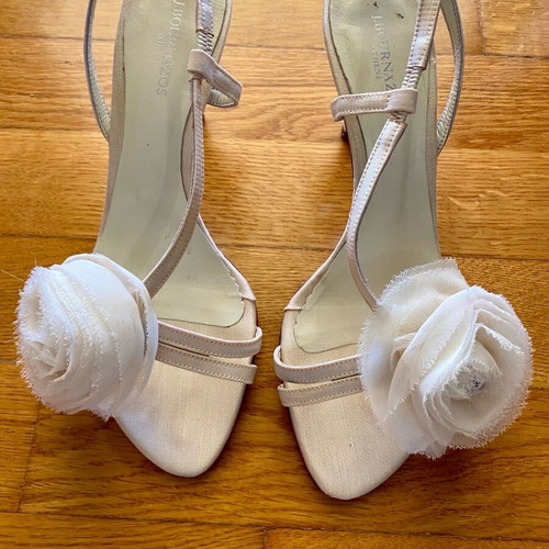 Leather handmade sandals like new, size 39, 5 cm heel