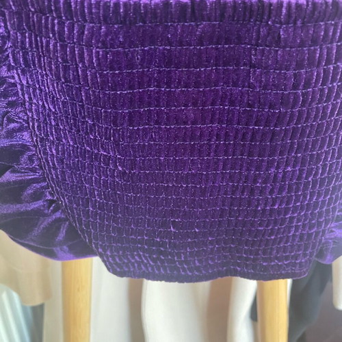 Zara set midi skirt and large top like new, purple velvet