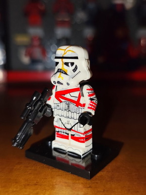 Night Trooper (Zombie) Star Wars minifigure with blaster