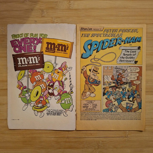 The spectacular SPIDER-HAM Marvel Star Comics comic used