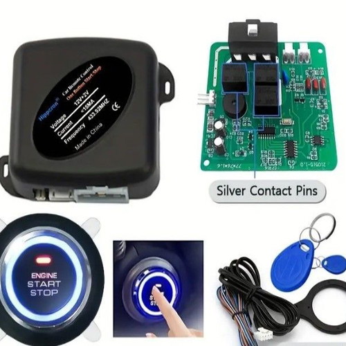 Keyless start system and parking system with sound and sensors new