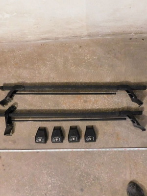 Μπάρες ζευγος αυτοκινήτου Hermes GS1 με άκρα και κλειδαριές 110cm