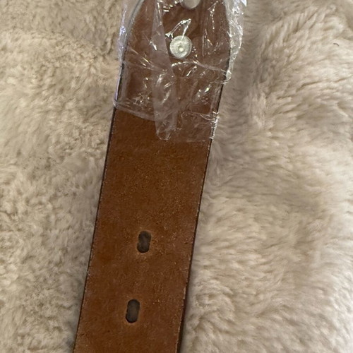 Leather belt new brown 1m x 4cm