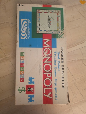 Monopoly Parker Brothers Toltoys πλήρες επιτραπέζιο παιχνίδι vintage, μεταχειρισμένο