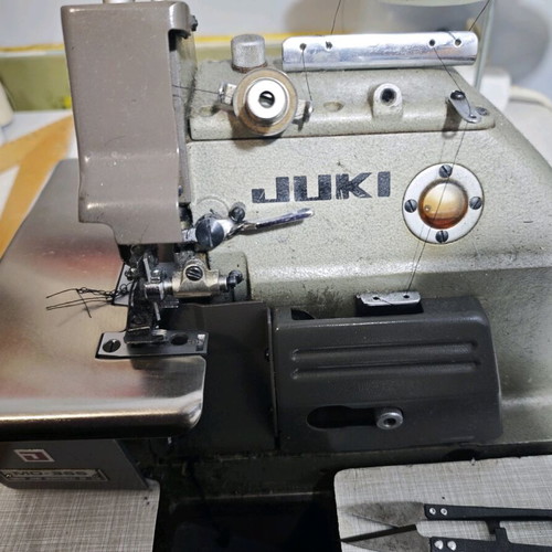 JUKI MO‑355E professional overlock sewing machine used, excellent condition