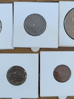 Κέρματα ΗΠΑ μεταχειρισμένα, πακέτο 5 τεμαχίων