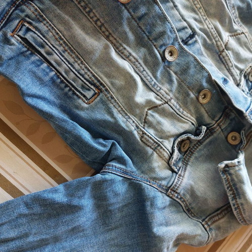 Zara denim jacket for girl 7 years like new, size 122 cm