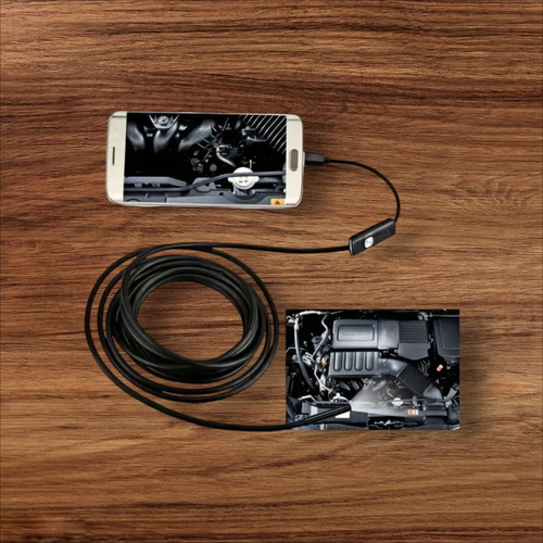 Endoscopic camera 5 meters new with hard cable