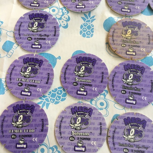 Tasty Tops used tags, 34 pieces, 1995, Loony Tunes