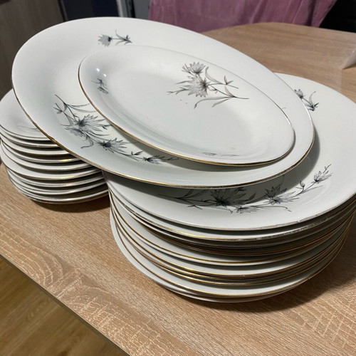 Porcelain service set like new, 24 pieces, Greek origin